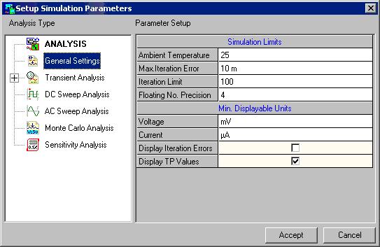 Setup Simulation Parameters